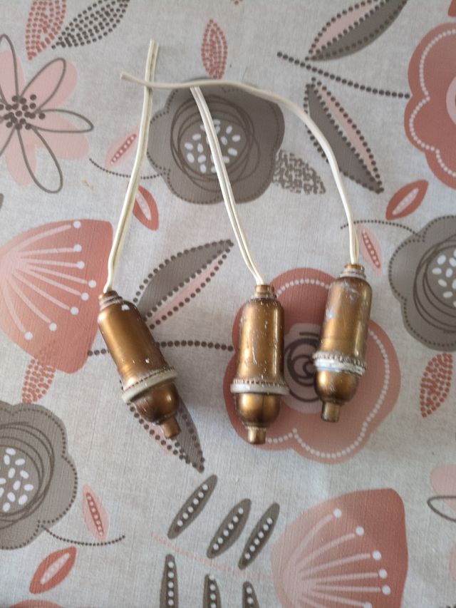 3 interruptores  dorados vintage