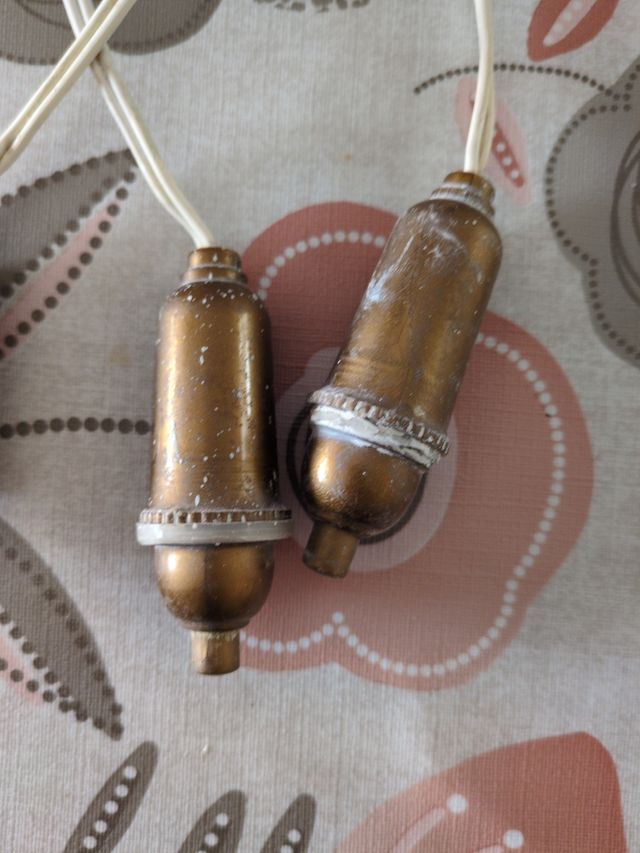 3 interruptores  dorados vintage