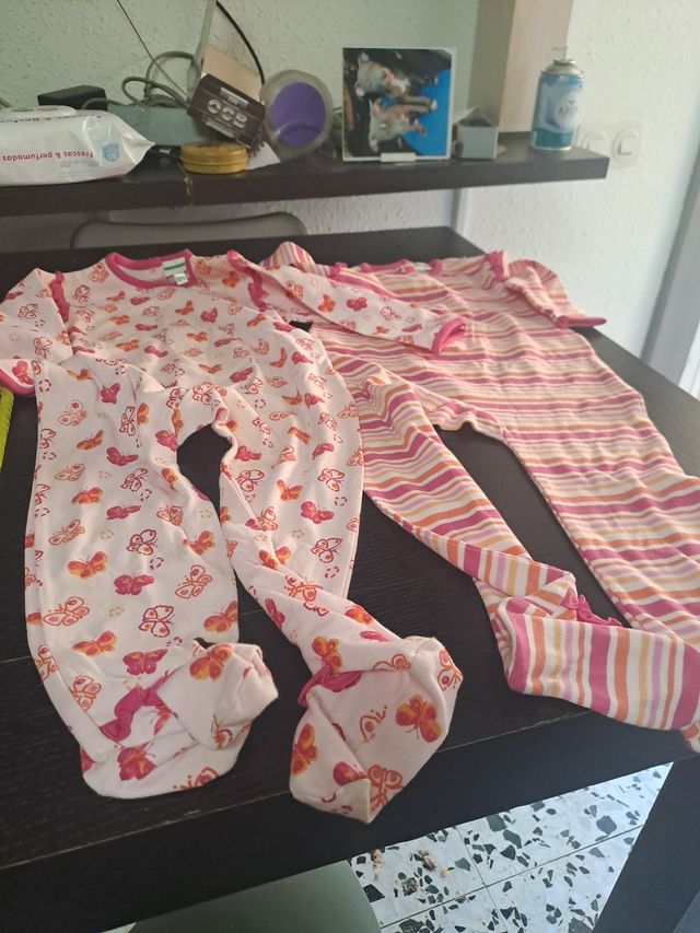 2 Pijamas niña algodón 24 a 36