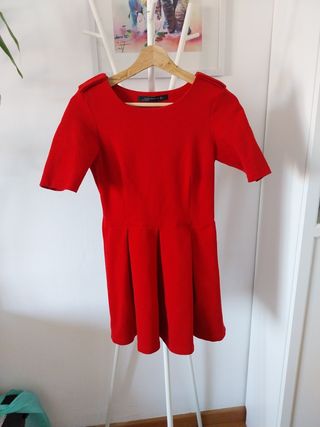Vestido rojo Zara - Talla S