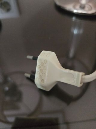 2 Lámparas mesa clásicas - beige/plata