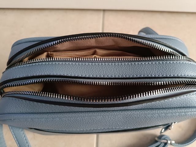 Borsa a tracolla celeste