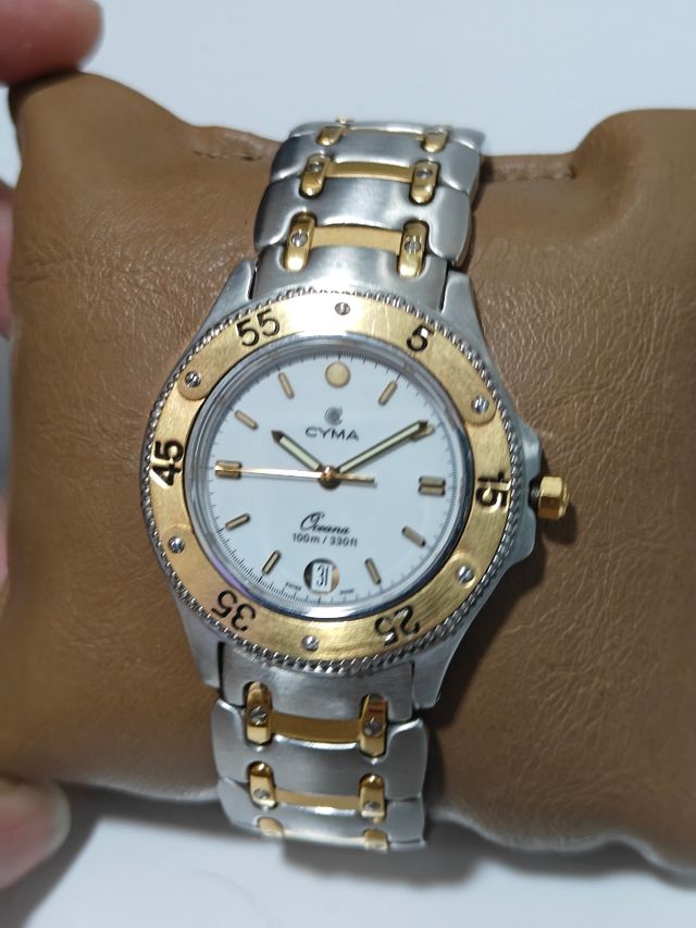 Reloj Cyma Oceana - Dorado y Plateado