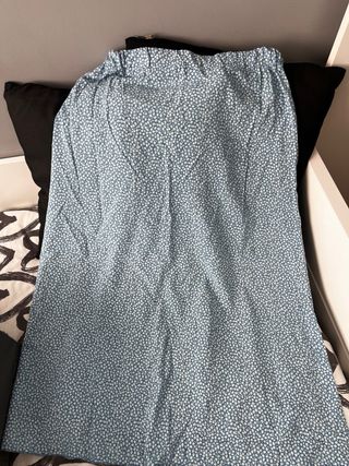 Falda midi flores azul - Talla 38 NUEVA