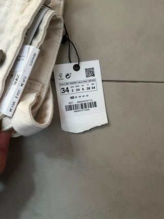 Pantalones Zara mujer beige - talla 34