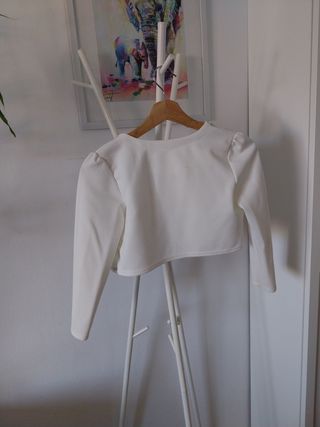Chaleco blanco niña - Fiesta