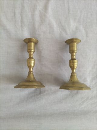 Candelabros antiguos bronce plata