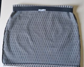 Minifalda Zara - Blanco y Negro - Talla L