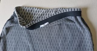 Minifalda Zara - Blanco y Negro - Talla L