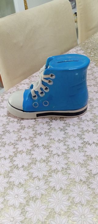 Salvadanaio Scarpa Blu