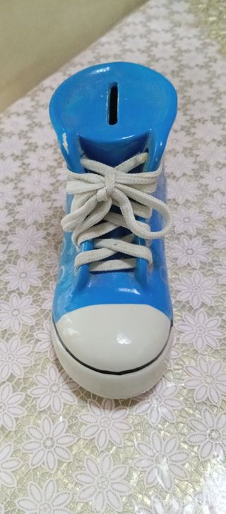 Salvadanaio Scarpa Blu