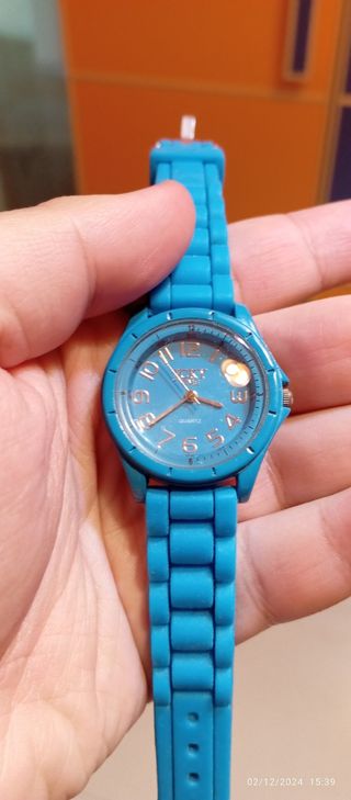 Orologio polso blu silicone