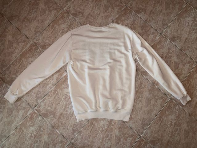 Felpa senza cappuccio Armani Jeans bianca