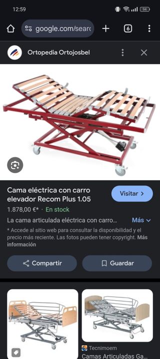 Cama articulada