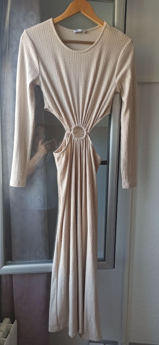 Vestido beige verano,nuevo.