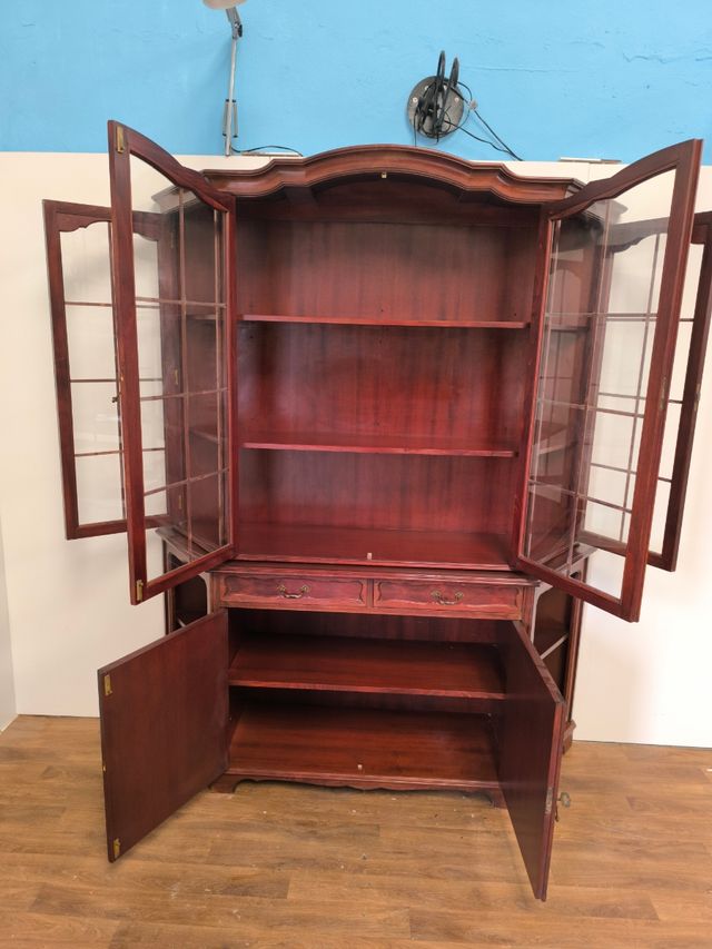 ALACENAO VITRINA DE MADERA MUEBLE SALON