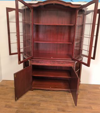 ALACENAO VITRINA DE MADERA MUEBLE SALON