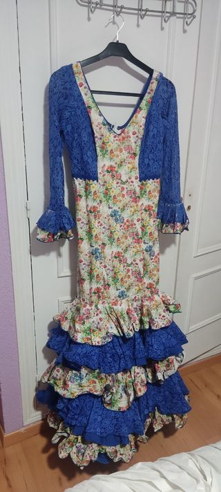 Traje gitana lunares multicolor talla 5