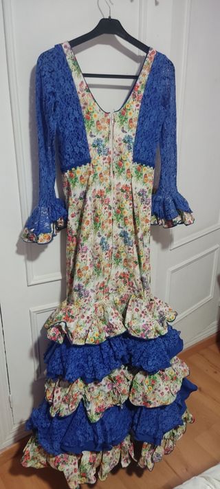 Traje gitana lunares multicolor talla 5