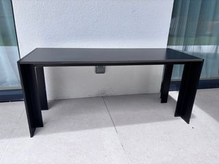 Banco STUA exterior negro - metal