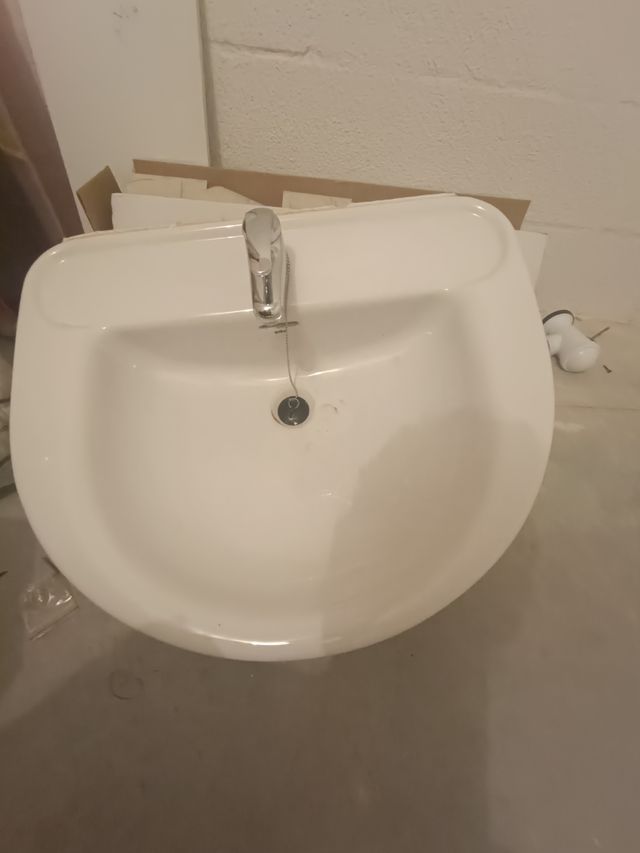 Lavabo porcelana blanco