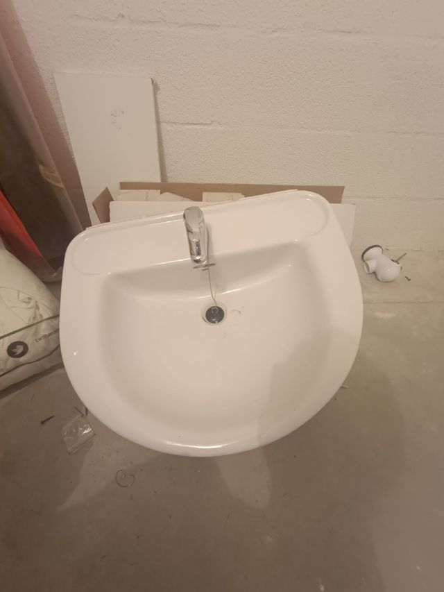 Lavabo porcelana blanco