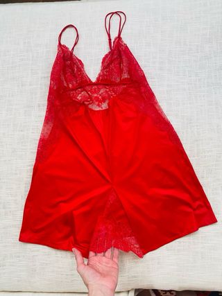 Babydoll rojo La Perla - Talla IT 3