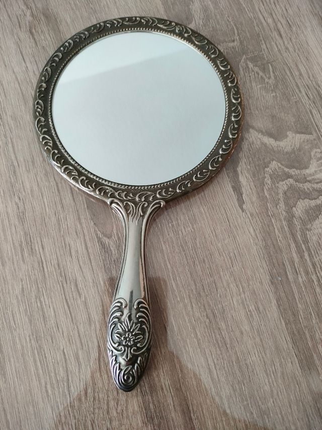 Espejo tocador vintage plateado