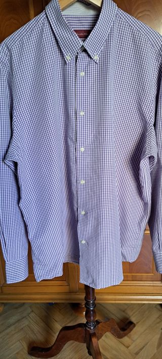 Camisa Emilio Tucci | Cuadros Morados 