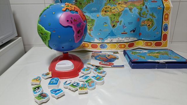 Globo terráqueo electrónico infantil