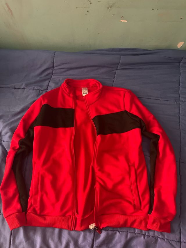 Chaqueta Deportiva Decathlon Rojo-Negro
