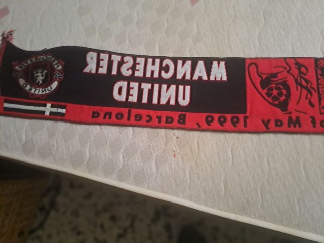 Bufanda Bayern-Manchester 1999 de lana