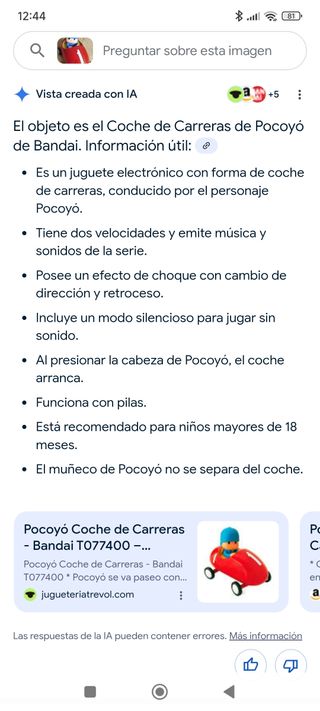 Coche Pocoyó