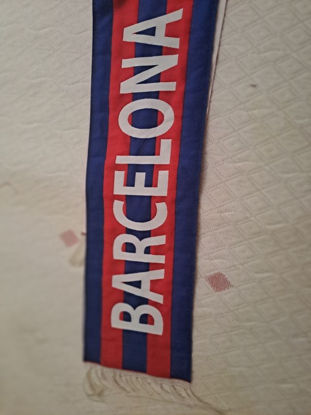 Bufanda Barça vs Benfica de lana
