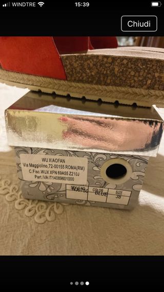 Ciabatte Mellisa rosse n.38