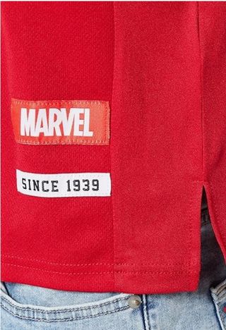 Marvel T-Shirt Uomo taglia S baseball rosso
