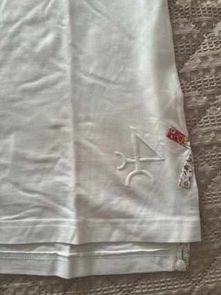 Polo Valecuatro blanco mujer