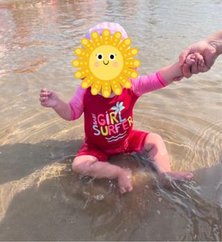 Bañador niña surfista - 12 meses