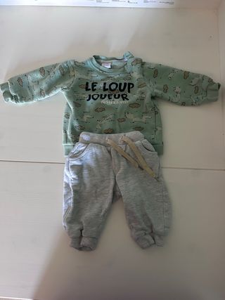 Conjunto bebé 9 meses - Le Loup Joueur
