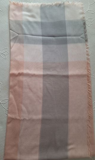 Pañuelo cuadros rosa-gris 16