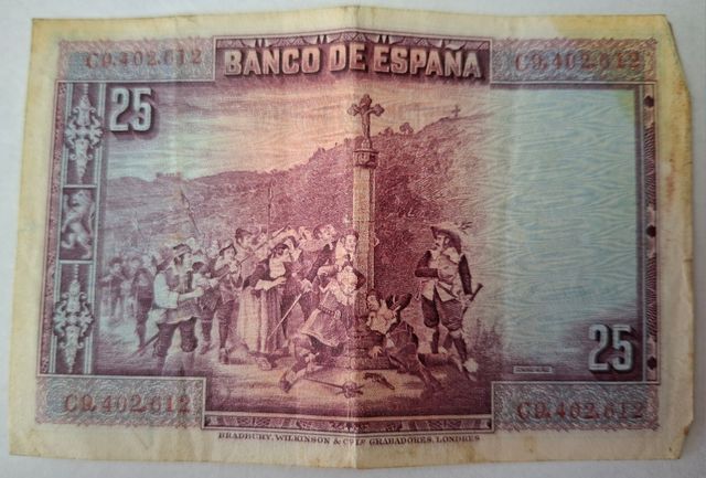Billete 25 Pesetas España 1928
