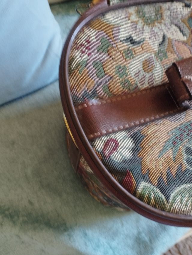 Maleta viaje vintage floral