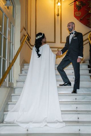 Capa velo novia blanca 