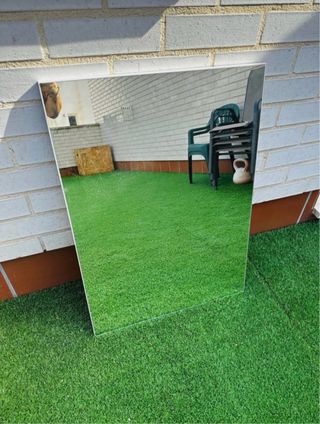 Espejo minimalista plata 56x50cm