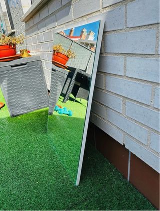 Espejo minimalista plata 56x50cm