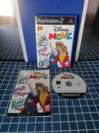 PS2 EYETOY DISNEY MOVE ORIGINAL COMPLETO