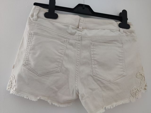 Shorts HM crema - Talla 34