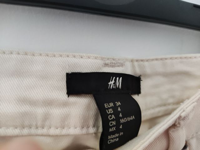 Shorts HM crema - Talla 34