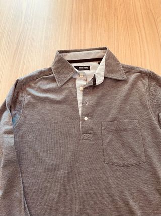 Polo Massimo Dutti gris - M