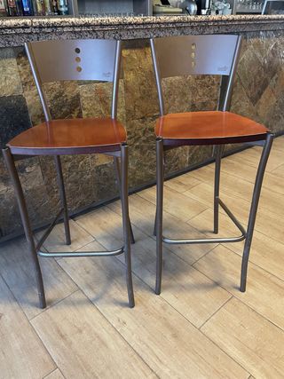 Taburetes Bar Metal-Madera